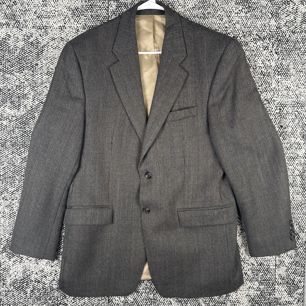 Men's Classic Two-Button Gray Blazer